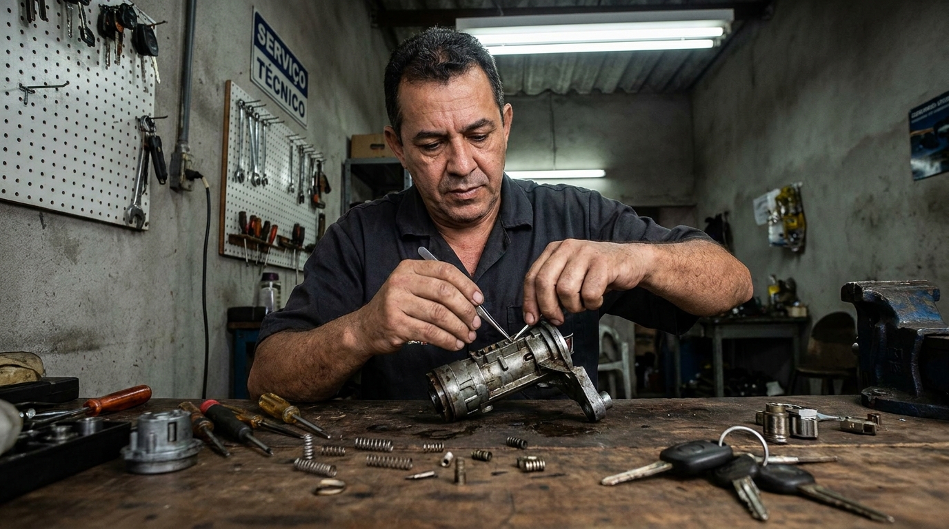 Troca de Segredo da Porta do Carro em Indaiatuba‑SP